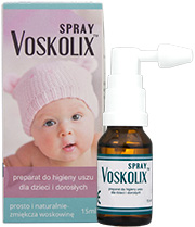 Voskolix spray do uszu dla dzieci opakowanie